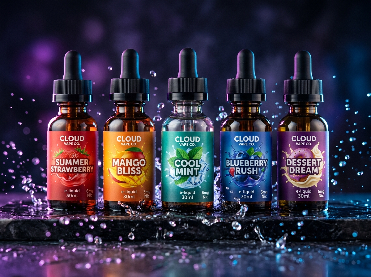 Vape juice nicotine salts selection